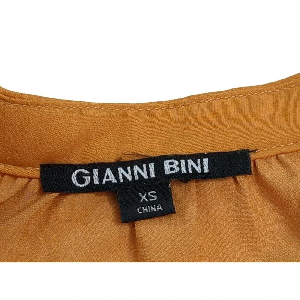 Gianni Bini Tiered Bell Sleeve Top Women XS Merigold Boho Festival‎ Hippie